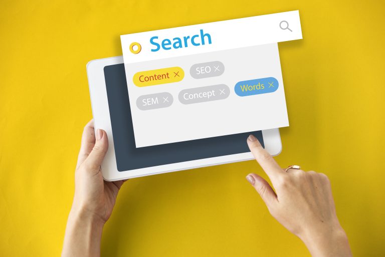Keyword and SEO tags representing ecommerce search optimisation