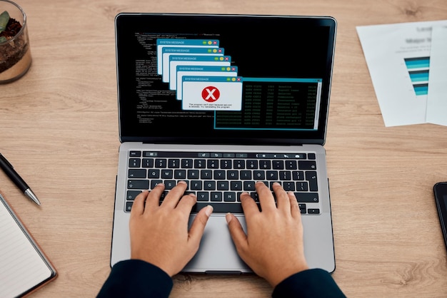 WordPress troubleshooting on a computer screen
