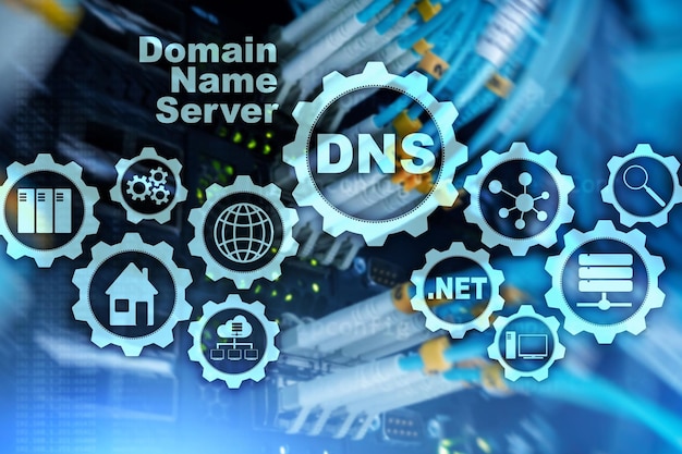 DNS network communication concept