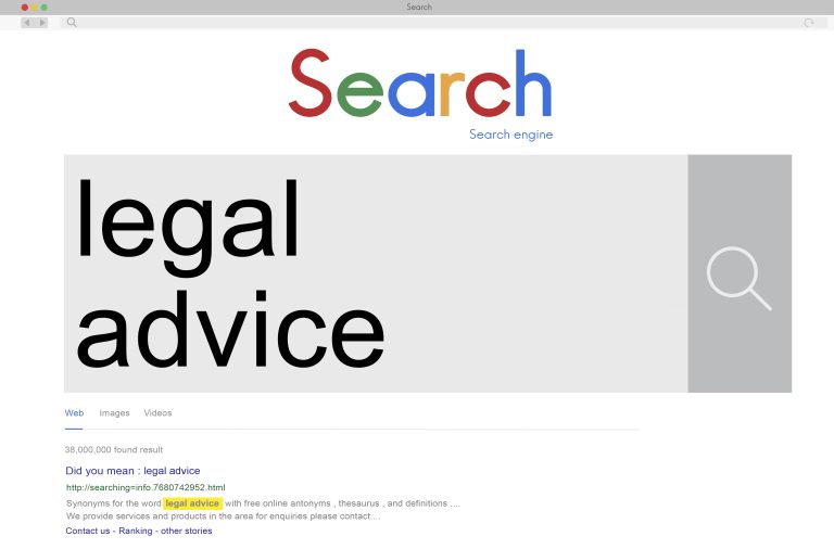 SEO search concept with connected internet words