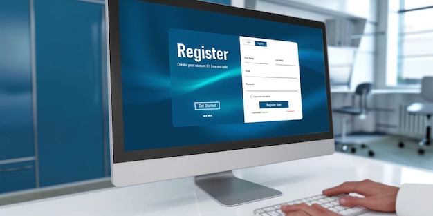 Online registration form for updating contact details