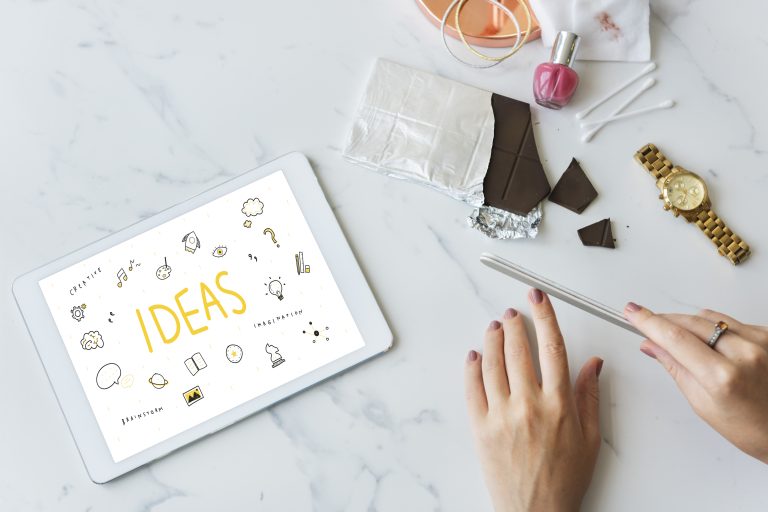 Planning notes representing ecommerce content marketing strategy
