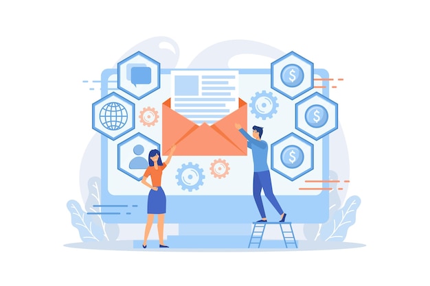Email automation workflow illustration