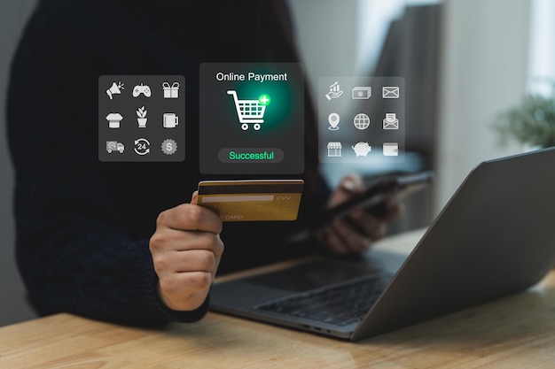 Online payment options for an ecommerce checkout