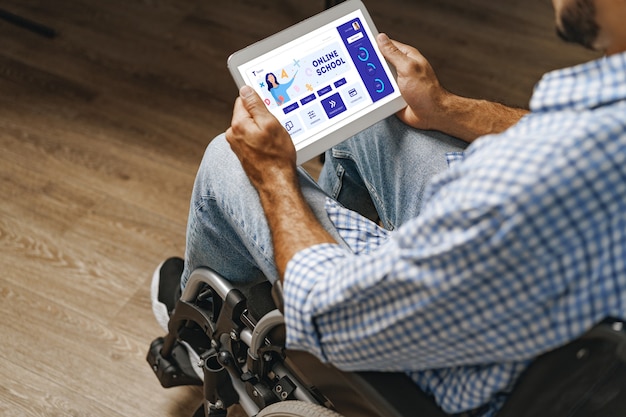 Website accessibility review on a desk with mobile and desktop screens