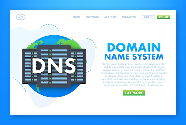 Website preview and DNS testing concept on a desktop screen