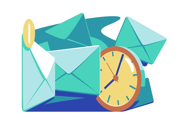 Organised business email workflow and time management