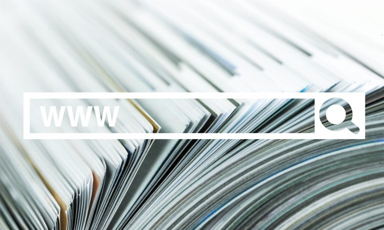 Website search form and document files