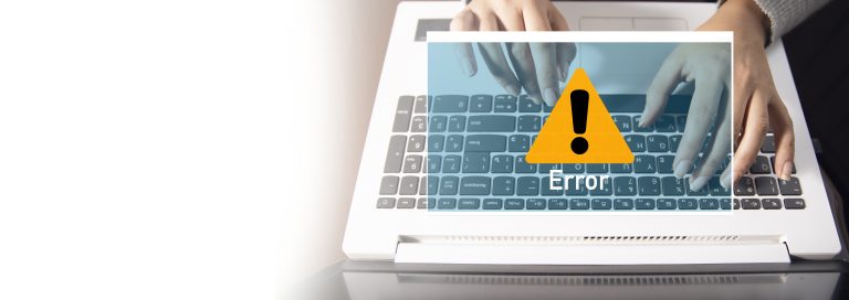 Warning symbol representing common website design mistakes
