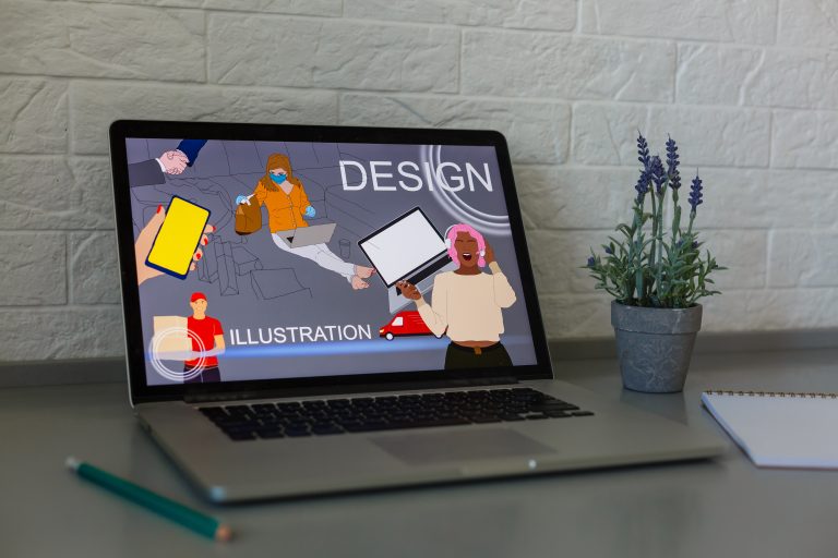 Laptop and mobile devices showing a responsive WordPress website design