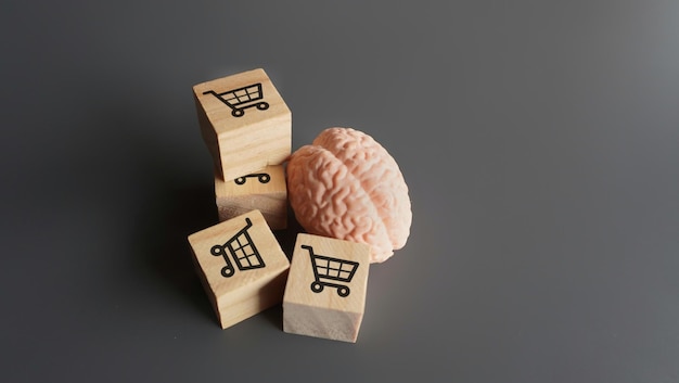 Online shopper considering a purchase decision