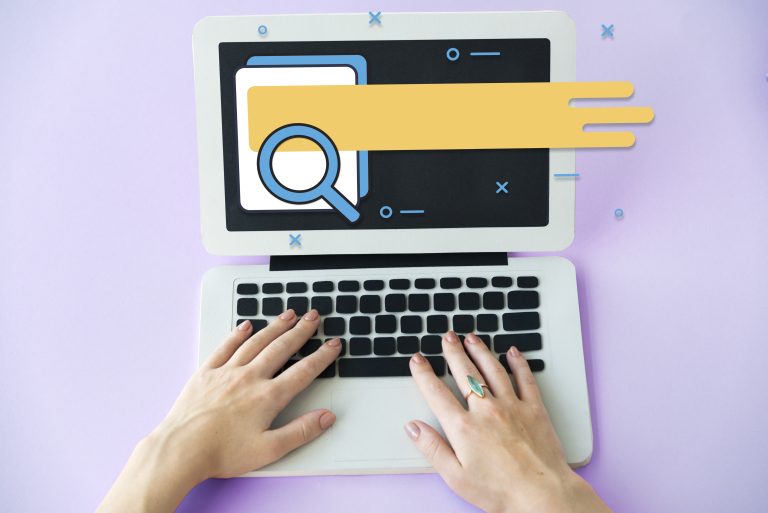 Search and research words representing an SEO review