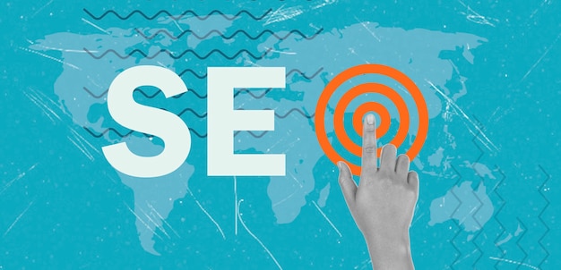 SEO visibility concept for improving website rankings