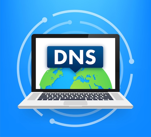 DNS domain name system server illustration