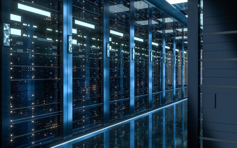 Server racks in a data centre
