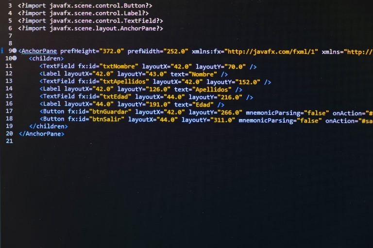 Code editor showing website configuration files