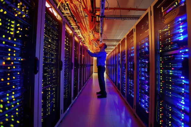 Managed cloud server maintenance in a data centre