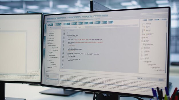 Computer monitors used for hosting and server management