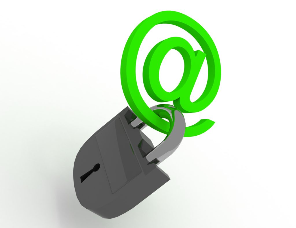 Internet symbol with keys representing domain security