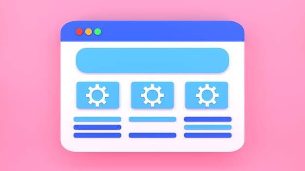 Website settings and installation concept