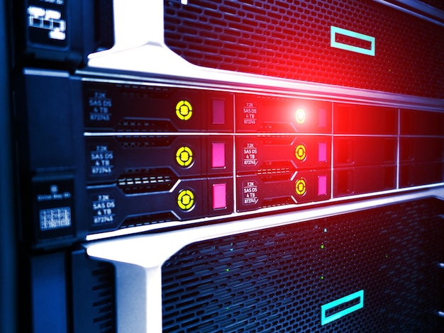 Website hosting upgrade and server performance concept