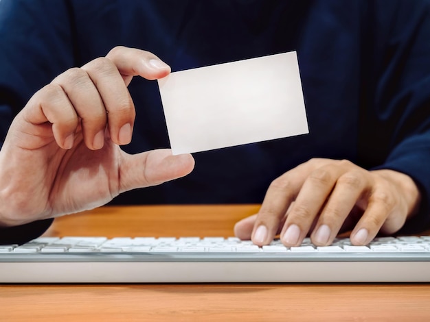 Business owner checking domain name ideas before registering