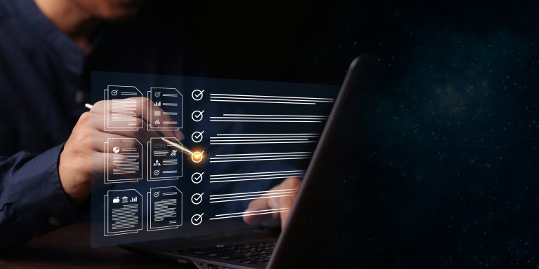 Checklist and assessment form used for website checks