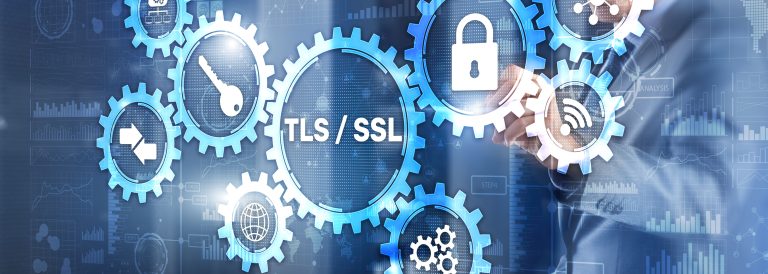 TLS and SSL website security concept